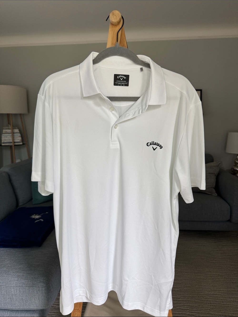 Callaway White Men's Performance Polo